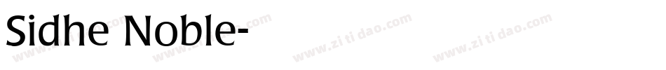 Sidhe Noble字体转换